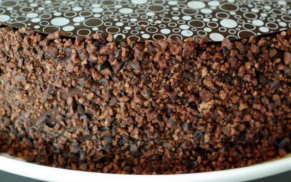 Cocoa nib crust