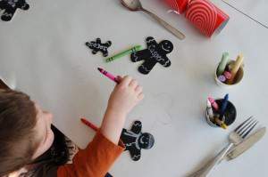 Chalkboard place settings
