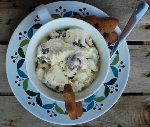 Choc Chip Gingerbread Cookie Dough Vanilla Ice Cream with Cookies