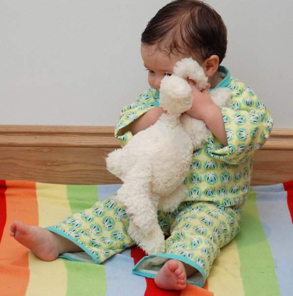 Rowan cuddling rabbit