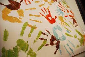 Hand print canvas