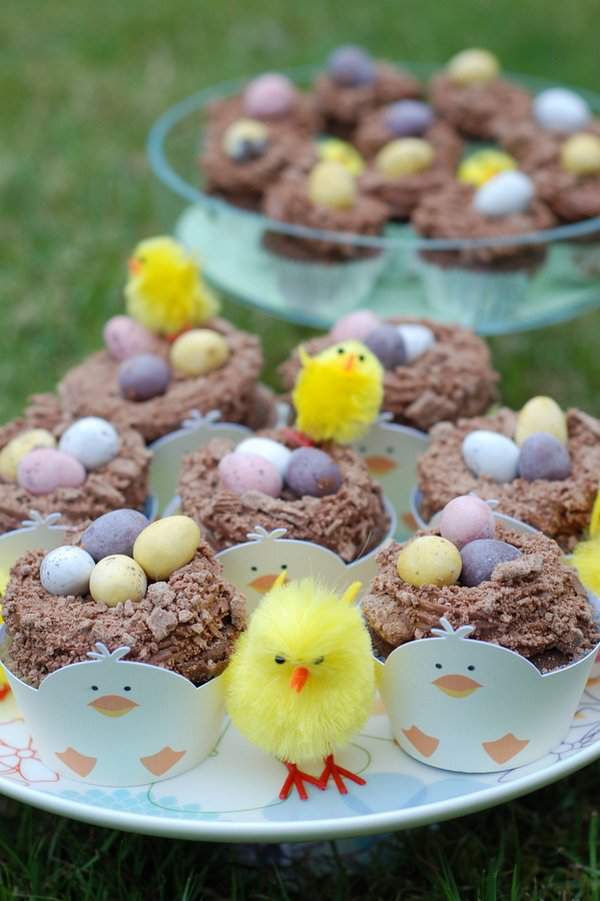 Chick's Easter Nest Cupcakes