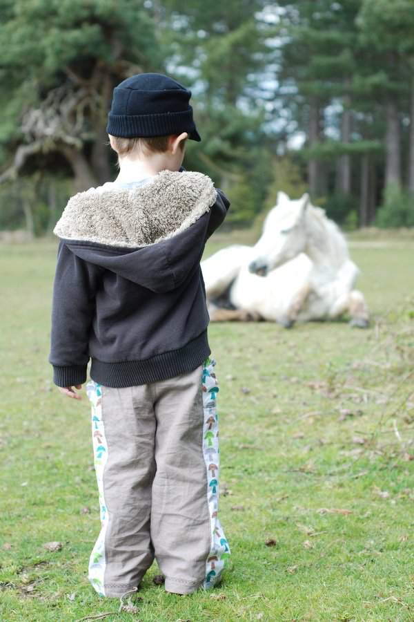 Treasure Pocket Pants and a white horse