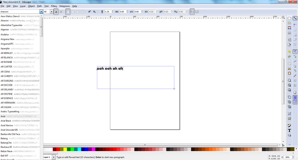 Inkscape Text 3