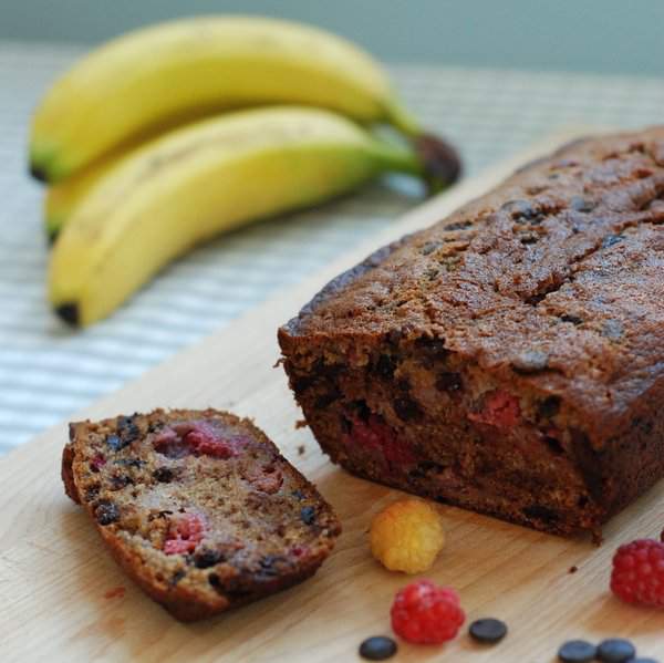 Cut banana loaf