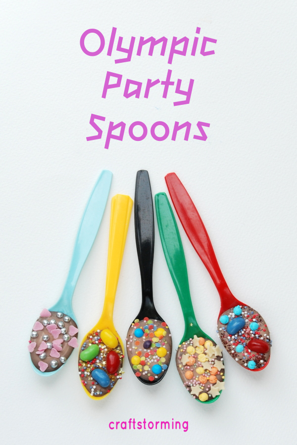 olympic party spoons