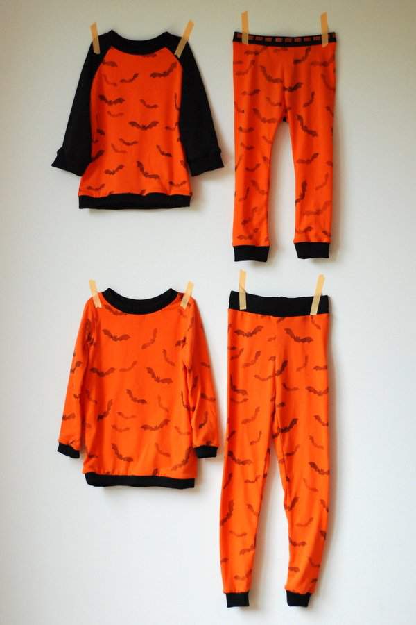 Hand Stamped Halloween PJs 2