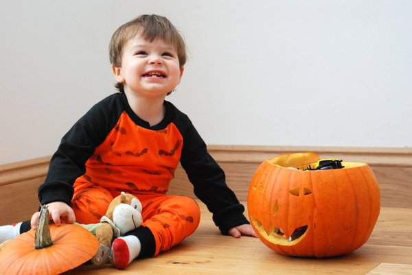 Handstamped Halloween PJs Set 2