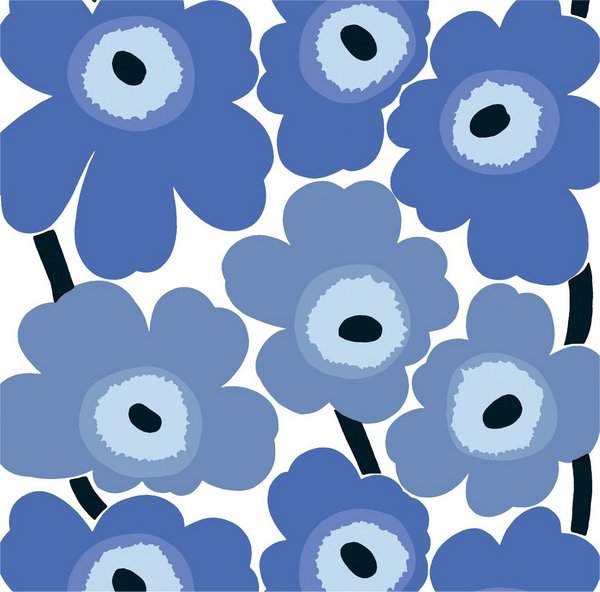 Marimekko Unikko Print in Blue