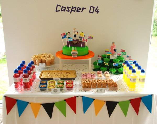 Olympic Dessert Table