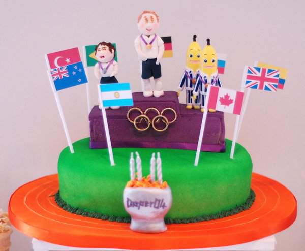 Olympic Podium Birthday Cake