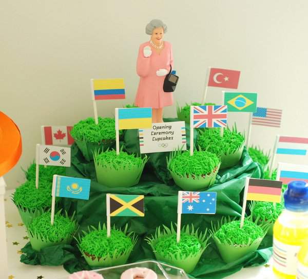 Opening Ceremony Cupcakes