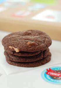 Sea Salted Choc and Marzipan Cookies