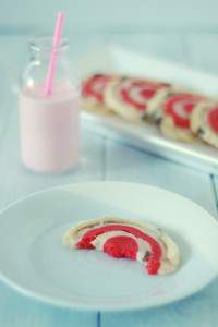 Stollen Inspired Spiral Cookies