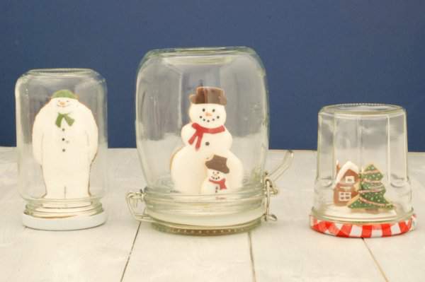 Mini Jam Jar Cookie Snowglobes