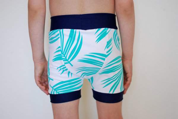 Fancy Pants Pattern for Swim Shorts on Petit à Petit and Family