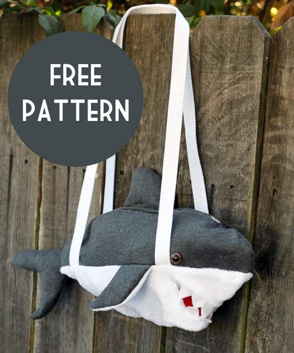 Shark Bag Tutorial and Free Pattern by Small & Friendly