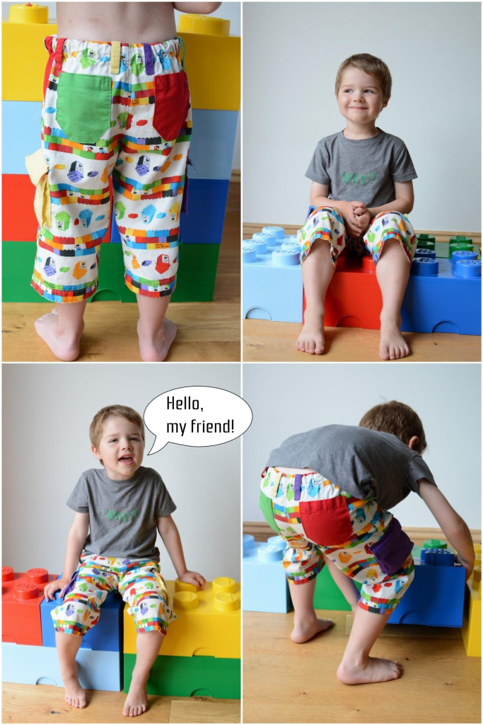 Rainbow Lego Shorts by Craftstorming - Collage 1