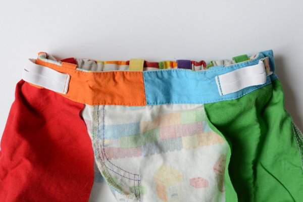 Rainbow Lego Shorts by Craftstorming - waistband