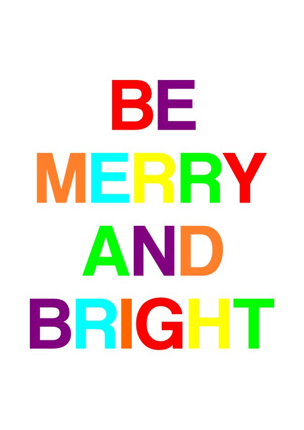 Be Merry and Bright Printable