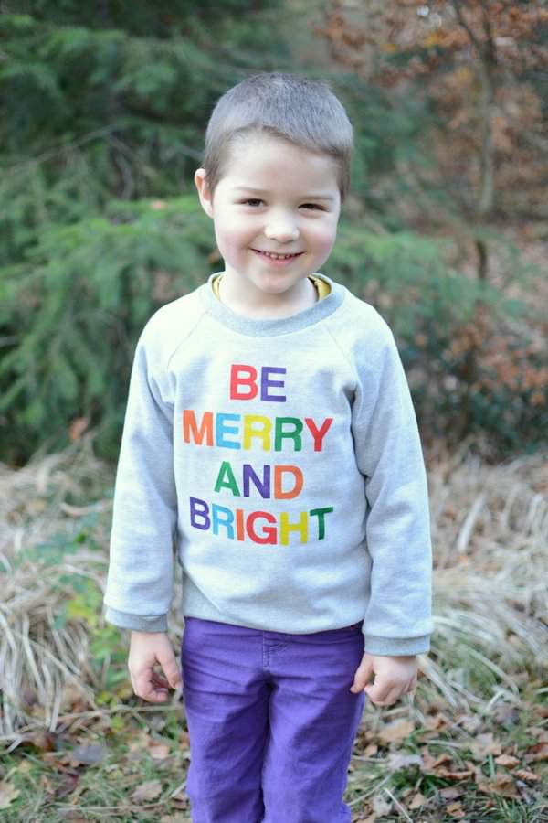 'Be Merry and Bright' sweatshirt by Craftstorming