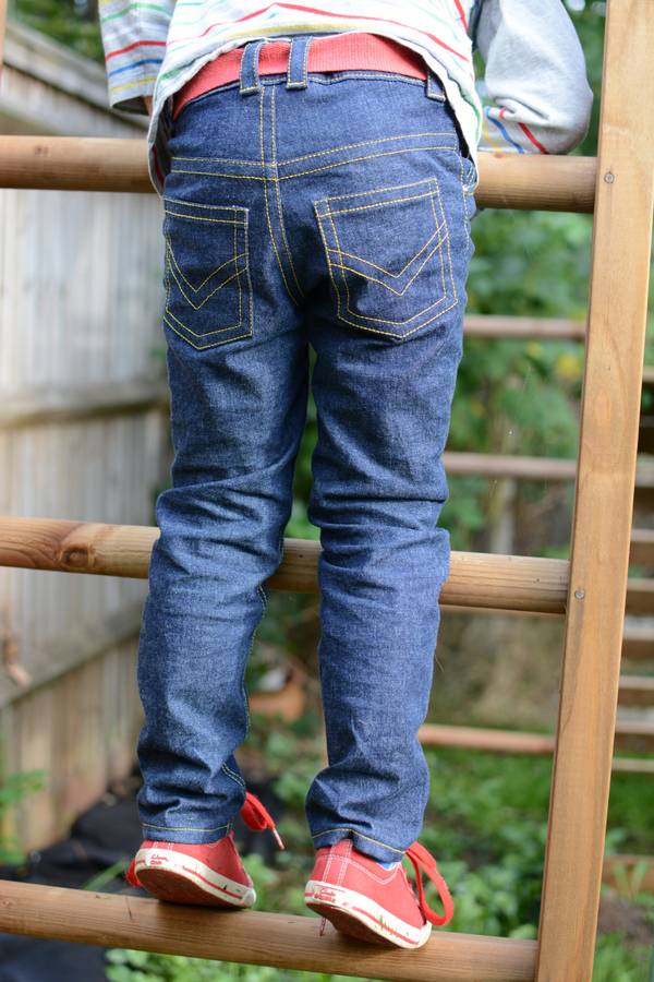 Small Fry Skinny Jeans pattern by Titchy Threads