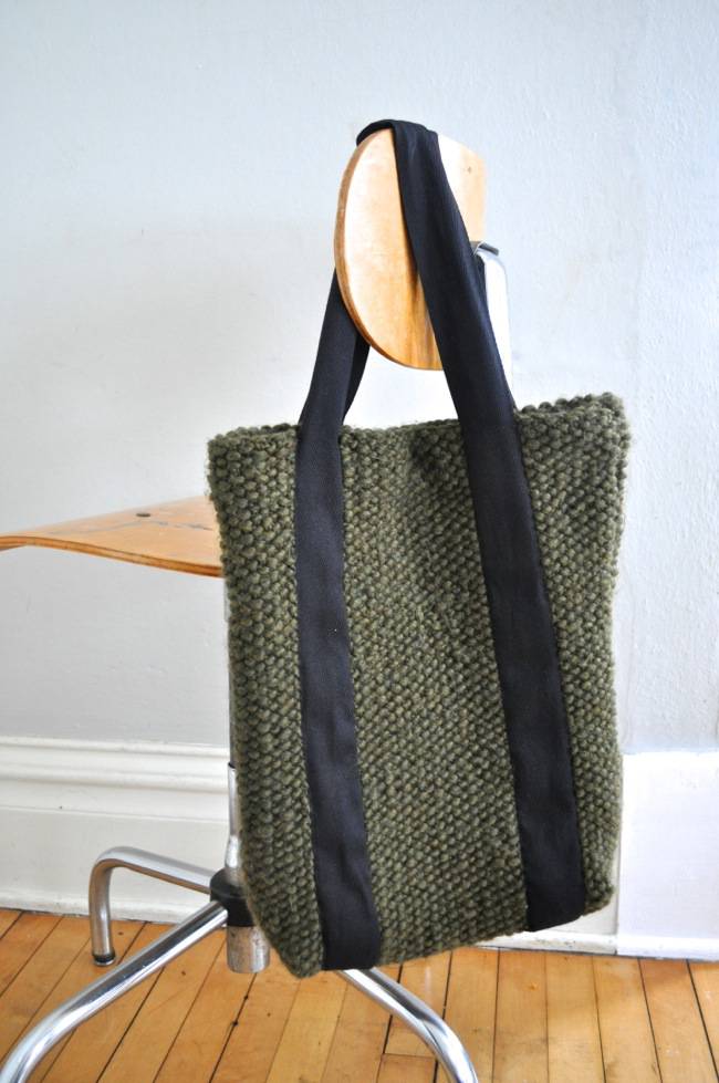 Knitted tote by Meg from Elsie Marley