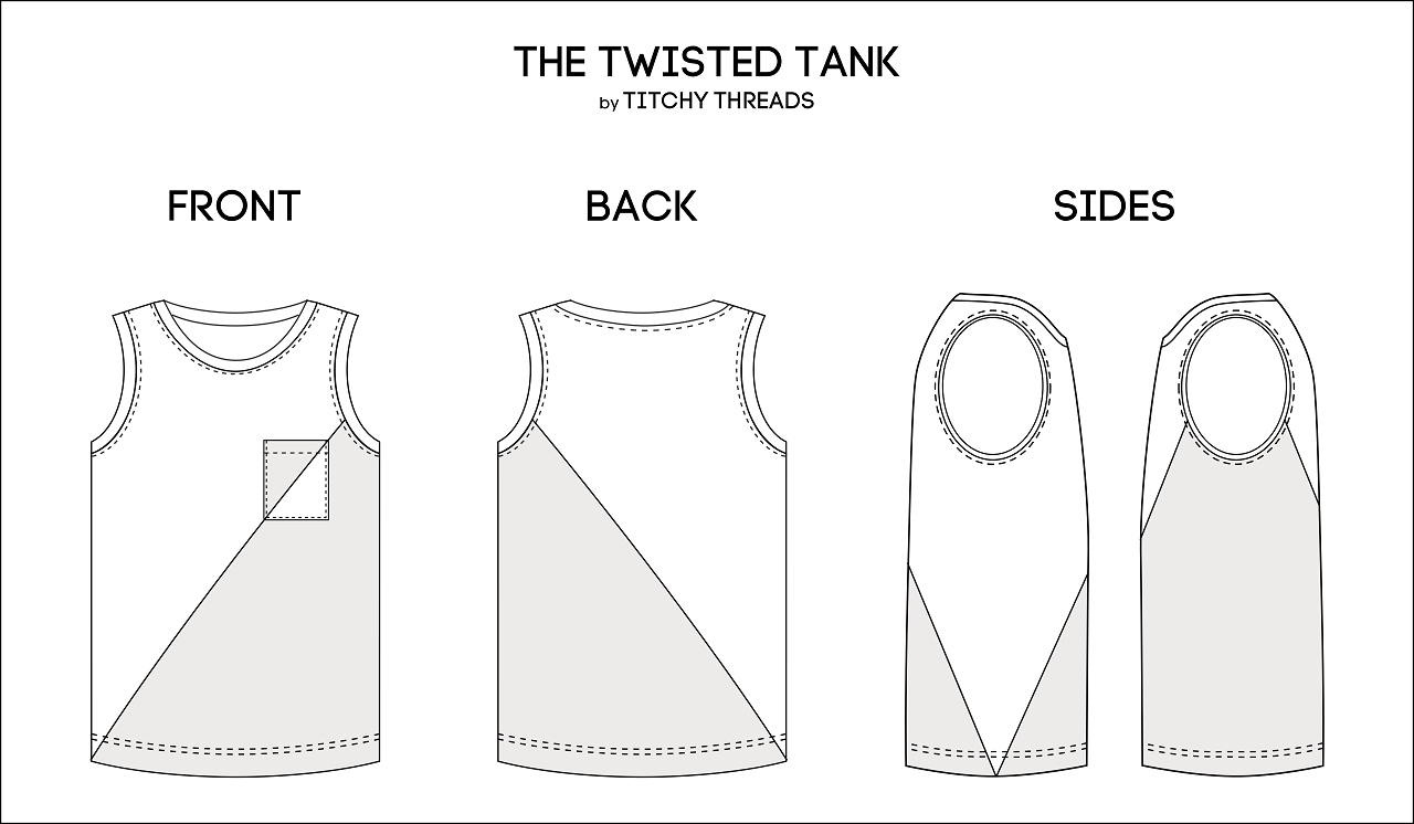 Twisted Tank Sketch