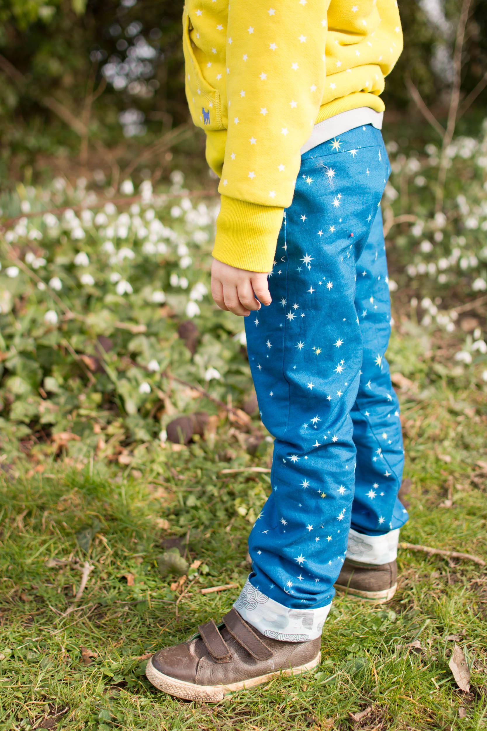 Star Twisted Trousers, pattern by Titchy Threads