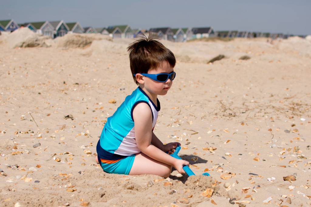 Cloud 9 swim shorts and tank - at the beach