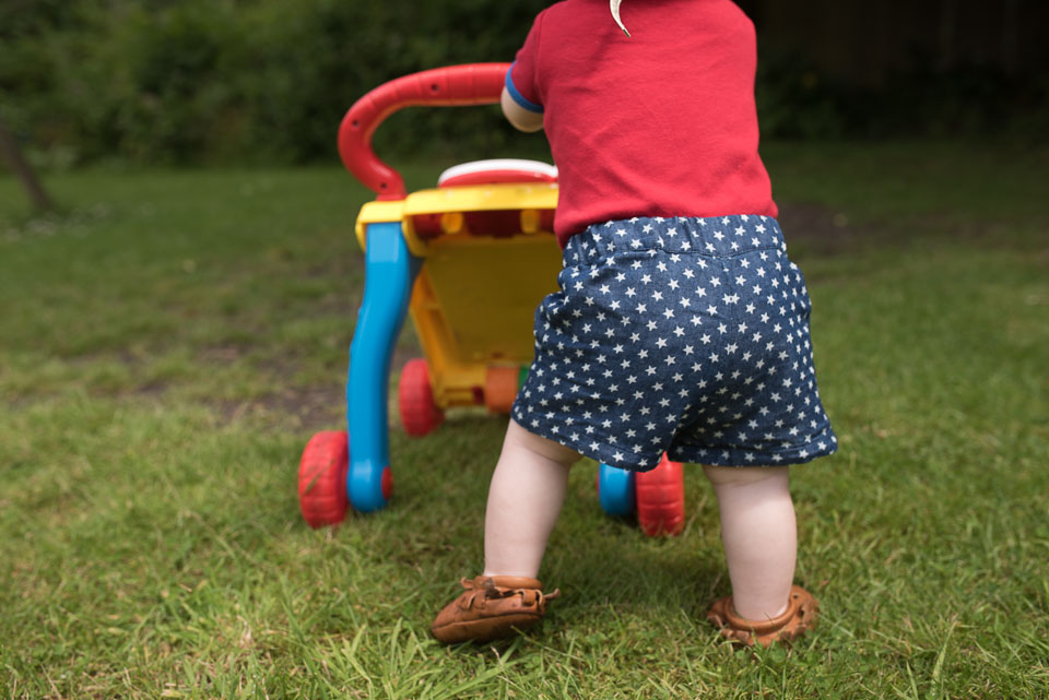 Wonder Woman shorts - pattern from B*inspired magazine 1