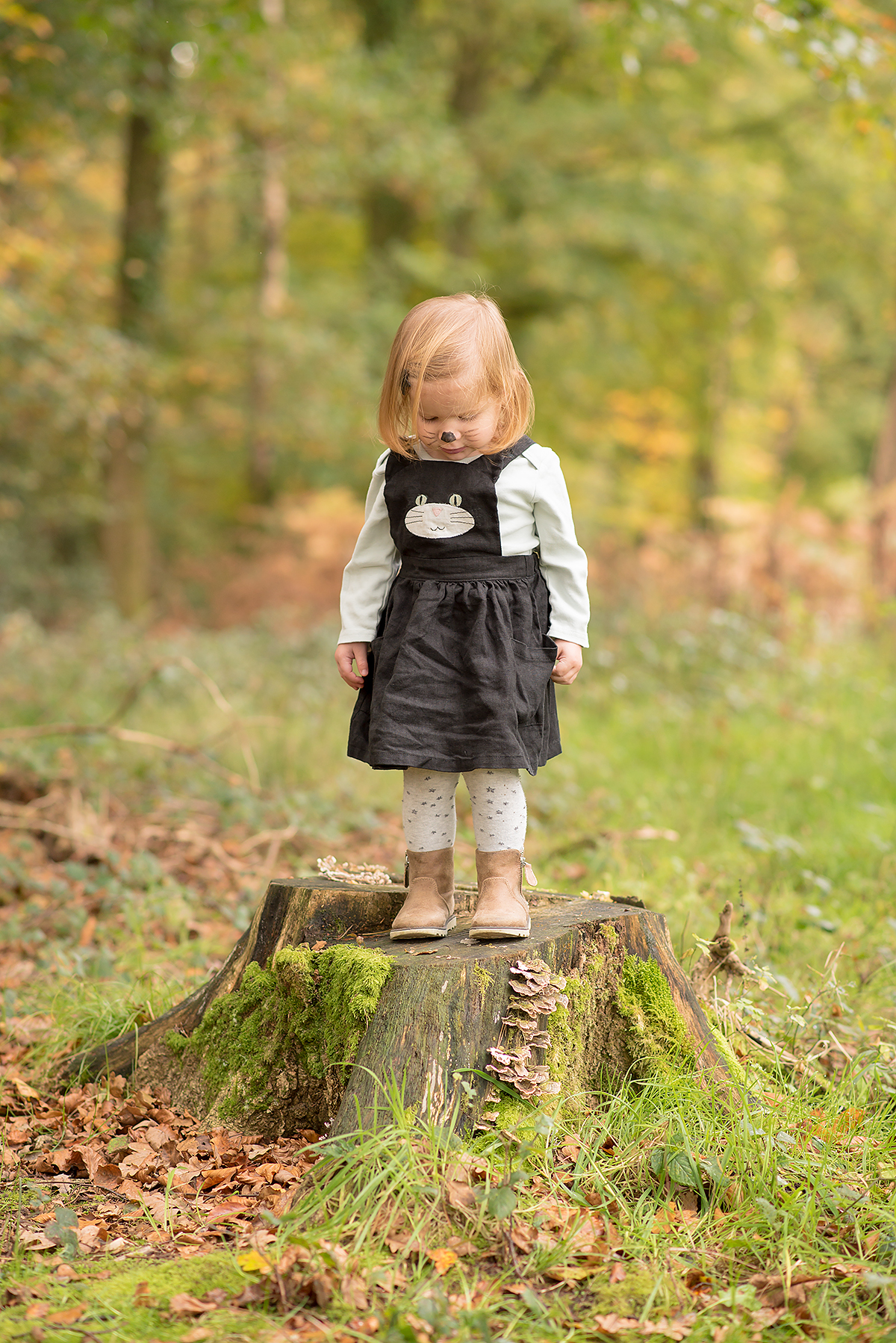 Black cat pinafore