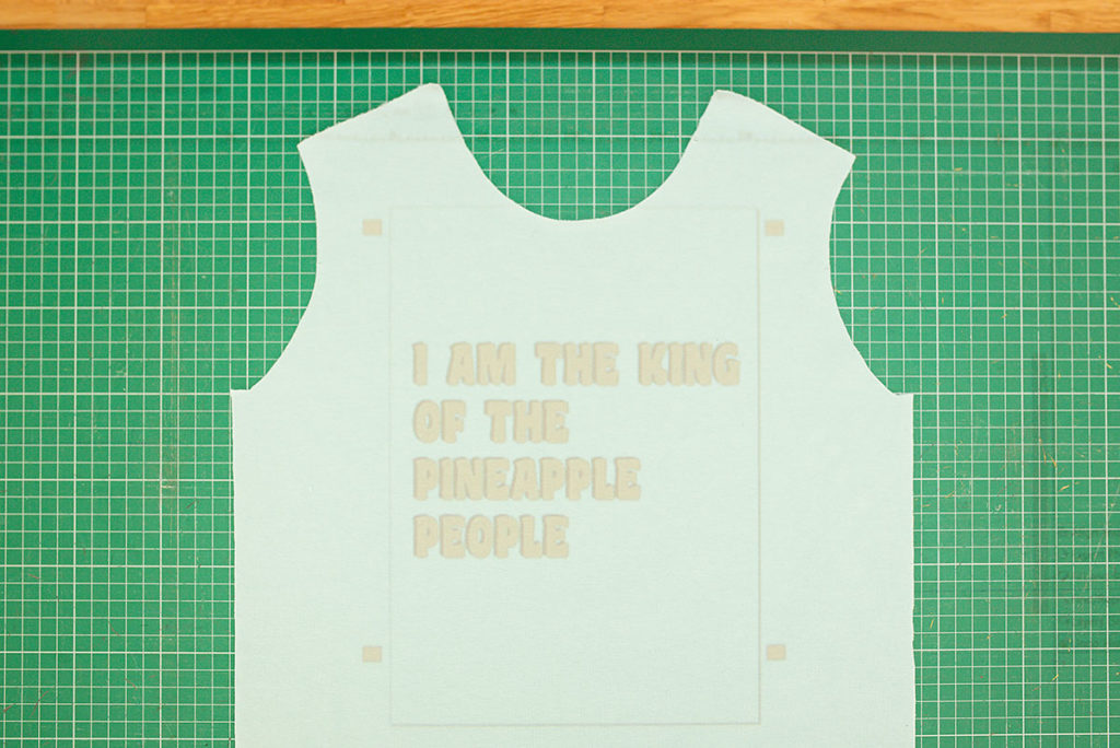 Projecting screenprint design