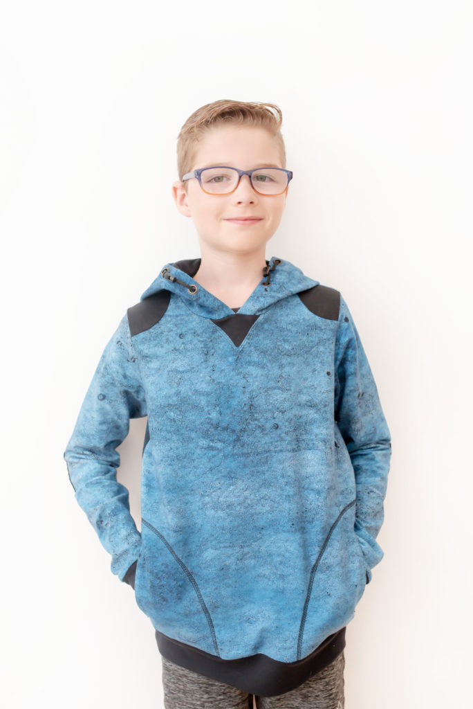 Quadrant Sweatshirt pdf sewing pattern by Titchy Threads - View C